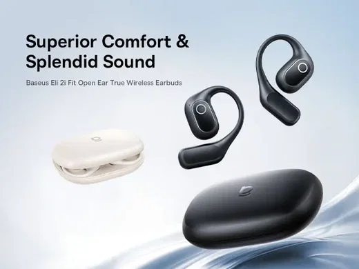 Baseus Eli 2i Fit Open-Ear True Wireless Draadloze Bluetooth Oordopjes Wit afbeelding 4
