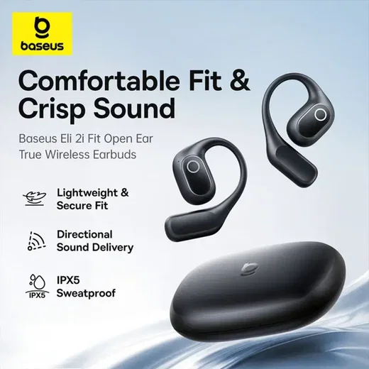 Baseus Eli 2i Fit Open-Ear True Wireless Draadloze Bluetooth Oordopjes Wit afbeelding 11