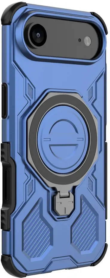 Apple iPhone Air Hoesje MagSafe 360° Standaard Blauw afbeelding 9