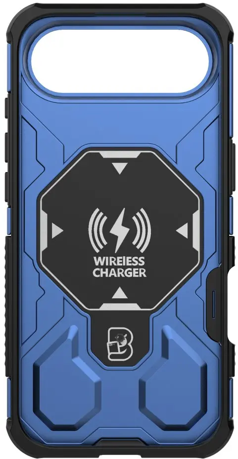 Apple iPhone Air Hoesje MagSafe 360° Standaard Blauw afbeelding 6
