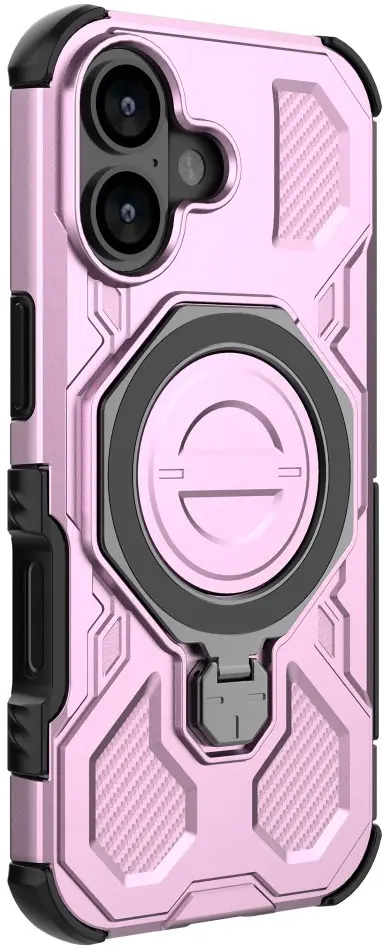 Apple iPhone 17 Hoesje MagSafe 360° Standaard Roze afbeelding 6