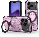 Apple iPhone 17 Pro Max Hoesje MagSafe 360° Standaard Roze