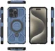 Apple iPhone 15 Pro Max Hoesje MagSafe 360° Standaard Blauw afbeelding 5
