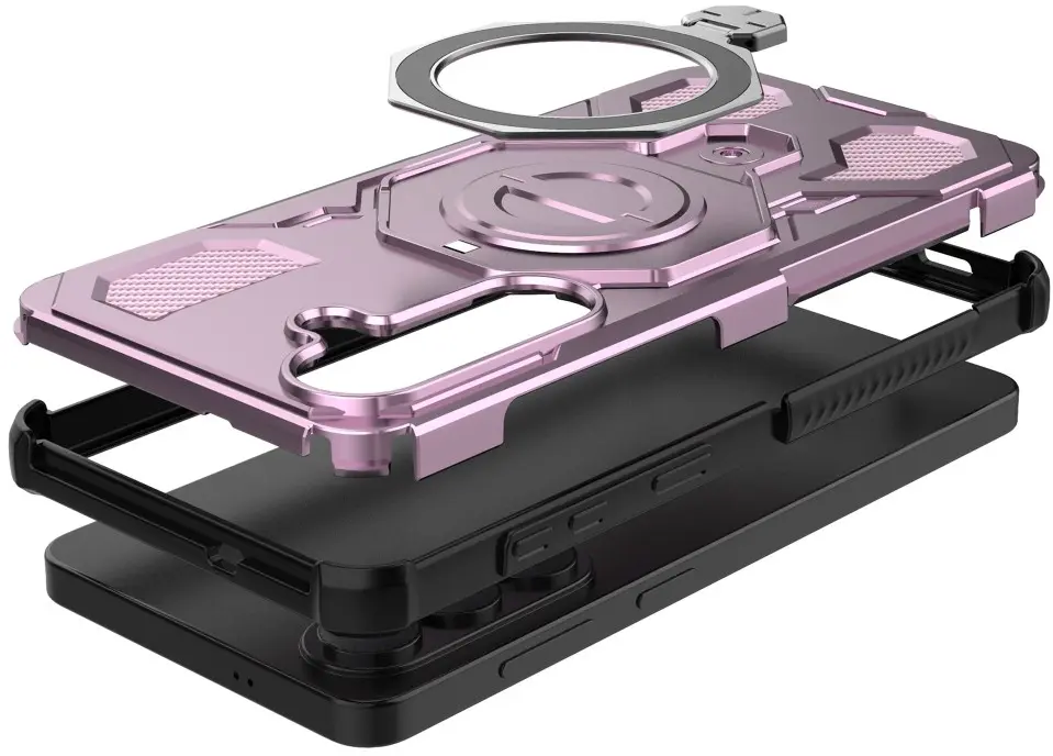 Samsung Galaxy S26 Plus Hoesje MagSafe 360° Standaard Roze afbeelding 2