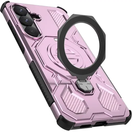 Samsung Galaxy S26 Plus Hoesje MagSafe 360° Standaard Roze afbeelding 5
