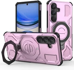Samsung Galaxy S26 Plus Hoesje MagSafe 360° Standaard Roze afbeelding