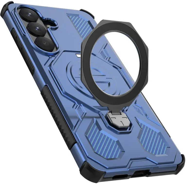 Samsung Galaxy S26 Plus Hoesje MagSafe 360° Standaard Blauw afbeelding 6