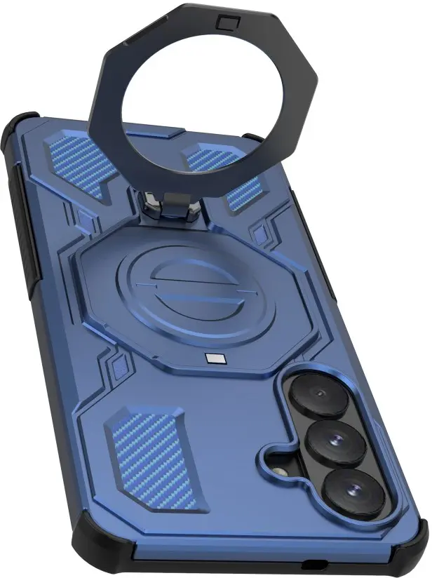 Samsung Galaxy S26 Plus Hoesje MagSafe 360° Standaard Blauw afbeelding 2