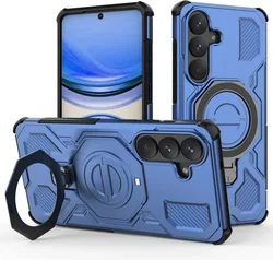 Samsung Galaxy S26 Plus Hoesje MagSafe 360° Standaard Blauw afbeelding