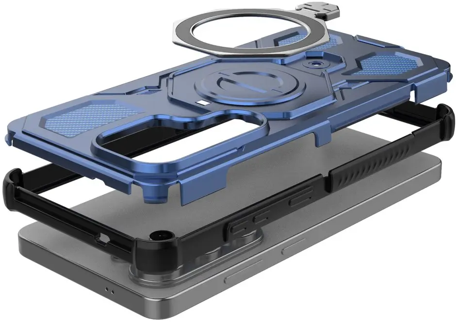 Samsung Galaxy S26 Ultra Hoesje MagSafe 360° Standaard Blauw afbeelding 5