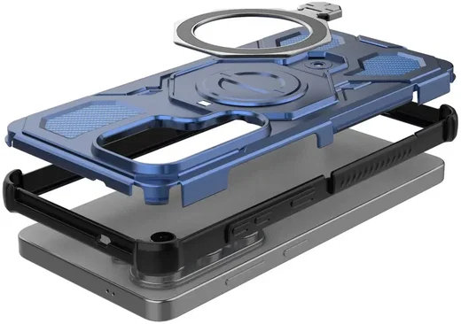 Samsung Galaxy S26 Ultra Hoesje MagSafe 360° Standaard Blauw afbeelding 5