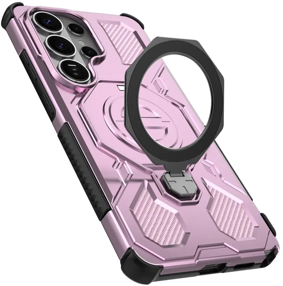 Samsung Galaxy S26 Ultra Hoesje MagSafe 360° Standaard Roze afbeelding 6