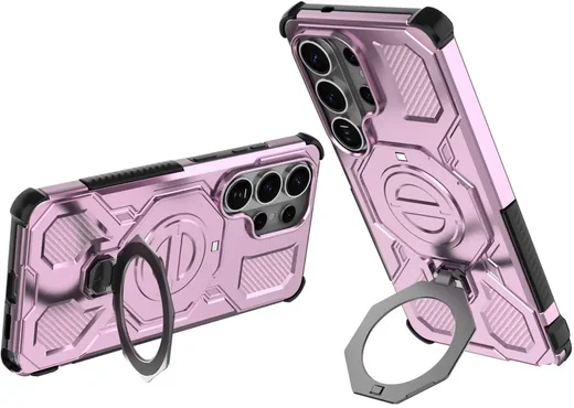 Samsung Galaxy S26 Ultra Hoesje MagSafe 360° Standaard Roze afbeelding 2