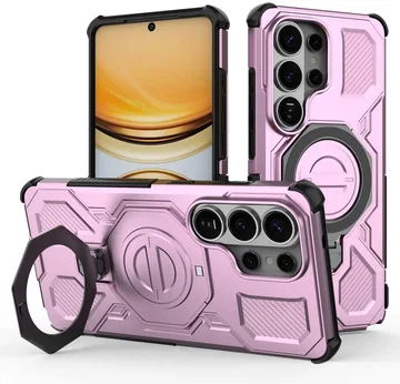 Samsung Galaxy S26 Ultra Hoesje MagSafe 360° Standaard Roze