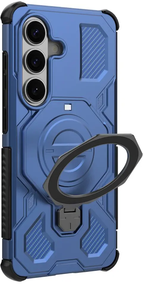 Samsung Galaxy S26 Hoesje MagSafe 360° Standaard Blauw afbeelding 8