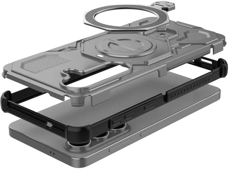 Samsung Galaxy S26 Hoesje MagSafe 360° Standaard Grijs afbeelding 5