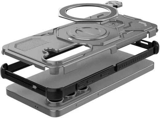 Samsung Galaxy S26 Hoesje MagSafe 360° Standaard Grijs afbeelding 5