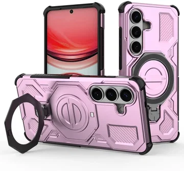Samsung Galaxy S26 Hoesje MagSafe 360° Standaard Roze