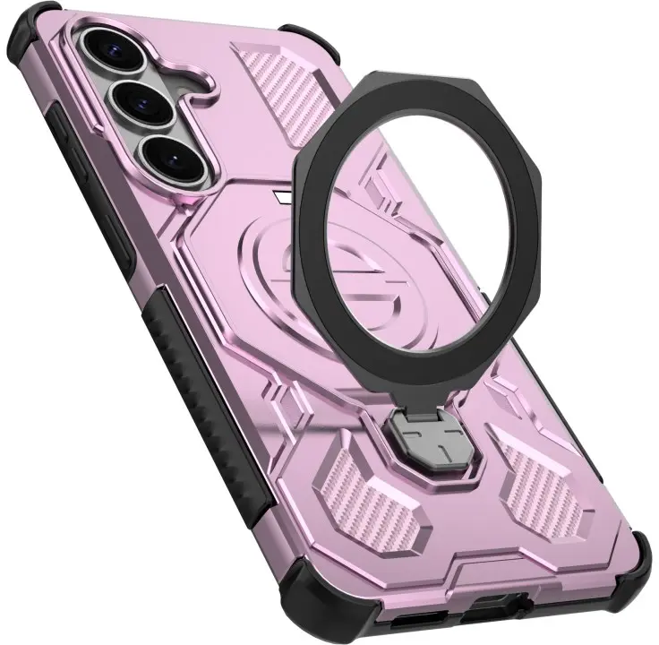 Samsung Galaxy S26 Hoesje MagSafe 360° Standaard Roze afbeelding 6