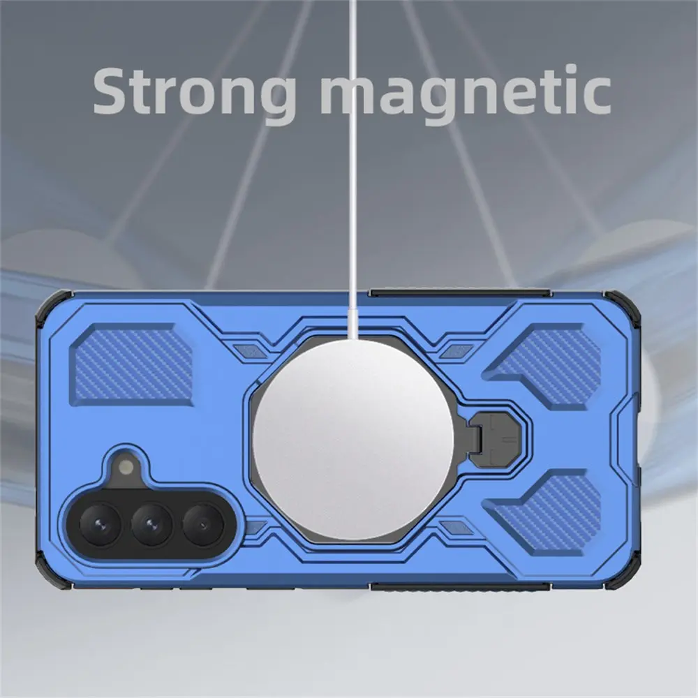 Samsung Galaxy A57 Hoesje MagSafe 360° Standaard Zwart afbeelding 8
