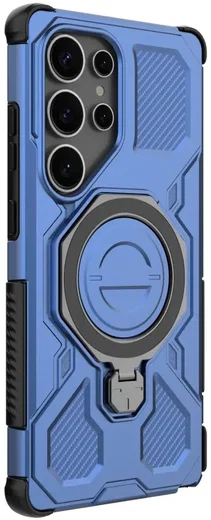 Samsung Galaxy S25 Ultra Hoesje MagSafe 360° Standaard Blauw afbeelding 7