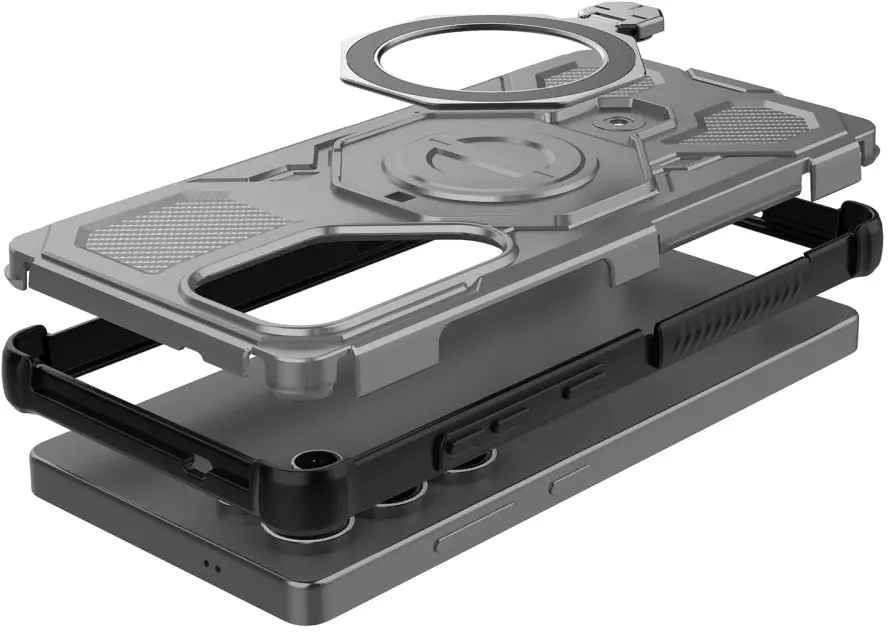 Samsung Galaxy S25 Ultra Hoesje MagSafe 360° Standaard Grijs afbeelding 5