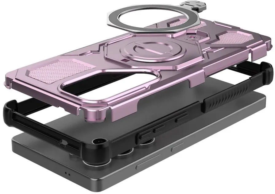 Samsung Galaxy S25 Ultra Hoesje MagSafe 360° Standaard Roze afbeelding 5