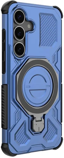 Samsung Galaxy S25 Hoesje MagSafe 360° Standaard Blauw afbeelding 7