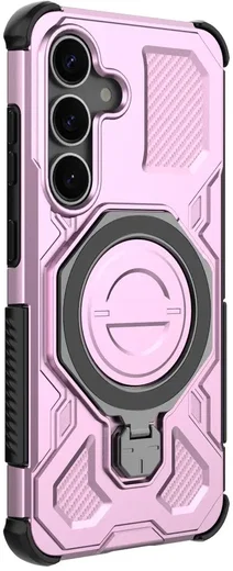 Samsung Galaxy S25 Hoesje MagSafe 360° Standaard Roze afbeelding 6