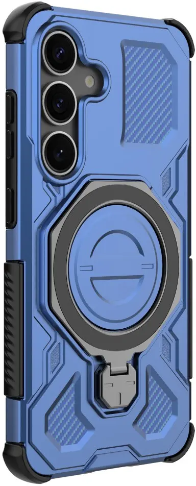 Samsung Galaxy S25 Plus Hoesje MagSafe 360° Standaard Blauw afbeelding 7