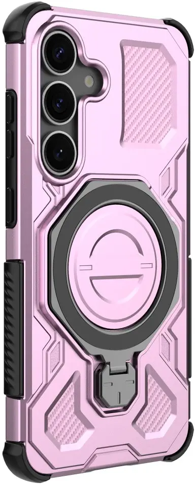 Samsung Galaxy S25 Plus Hoesje MagSafe 360° Standaard Roze afbeelding 6