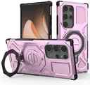 Samsung Galaxy S24 Ultra Hoesje MagSafe 360° Standaard Roze