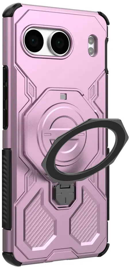 OnePlus Nord 4 Hoesje MagSafe 360° Standaard Roze afbeelding 7