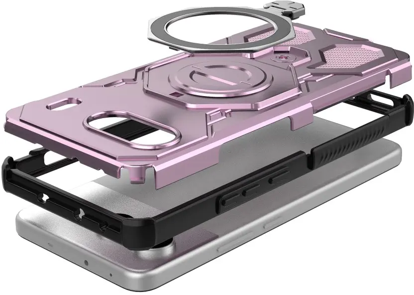 OnePlus Nord 4 Hoesje MagSafe 360° Standaard Roze afbeelding 4