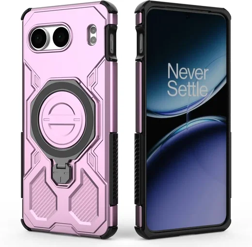 OnePlus Nord 4 Hoesje MagSafe 360° Standaard Roze afbeelding 9