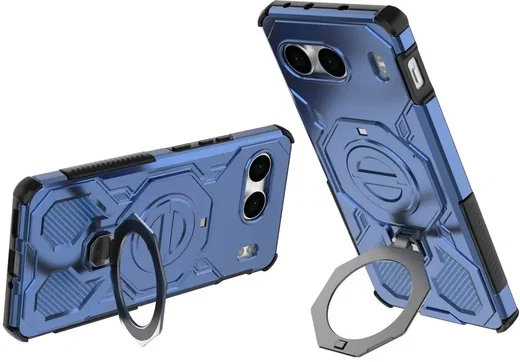 OnePlus Nord 4 Hoesje MagSafe 360° Standaard Blauw afbeelding 2