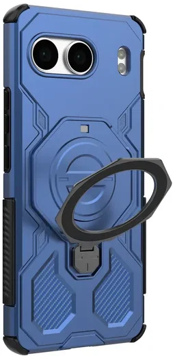 OnePlus Nord 4 Hoesje MagSafe 360° Standaard Blauw afbeelding 7