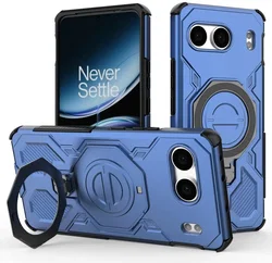 OnePlus Nord 4 Hoesje MagSafe 360° Standaard Blauw afbeelding
