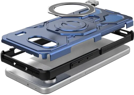 OnePlus Nord 4 Hoesje MagSafe 360° Standaard Blauw afbeelding 4