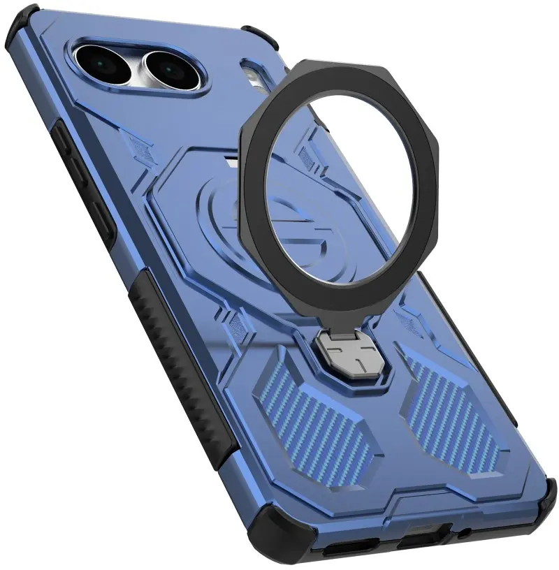 OnePlus Nord 4 Hoesje MagSafe 360° Standaard Blauw afbeelding 5