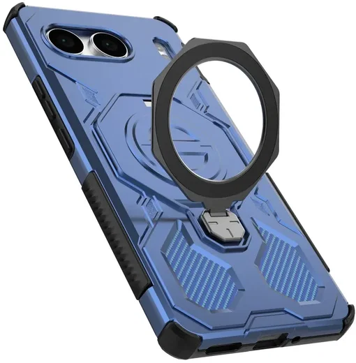 OnePlus Nord 4 Hoesje MagSafe 360° Standaard Blauw afbeelding 5