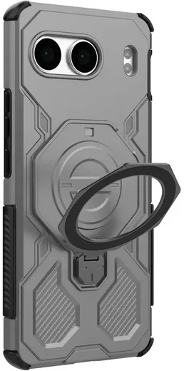 OnePlus Nord 4 Hoesje MagSafe 360° Standaard Grijs afbeelding 7