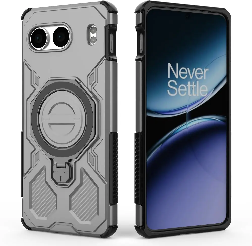 OnePlus Nord 4 Hoesje MagSafe 360° Standaard Grijs afbeelding 9