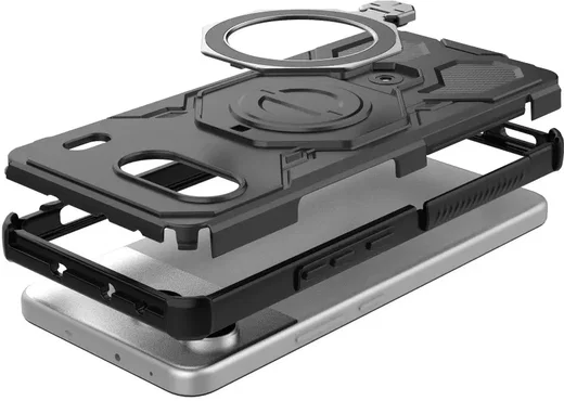 OnePlus Nord 4 Hoesje MagSafe 360° Standaard Zwart afbeelding 4