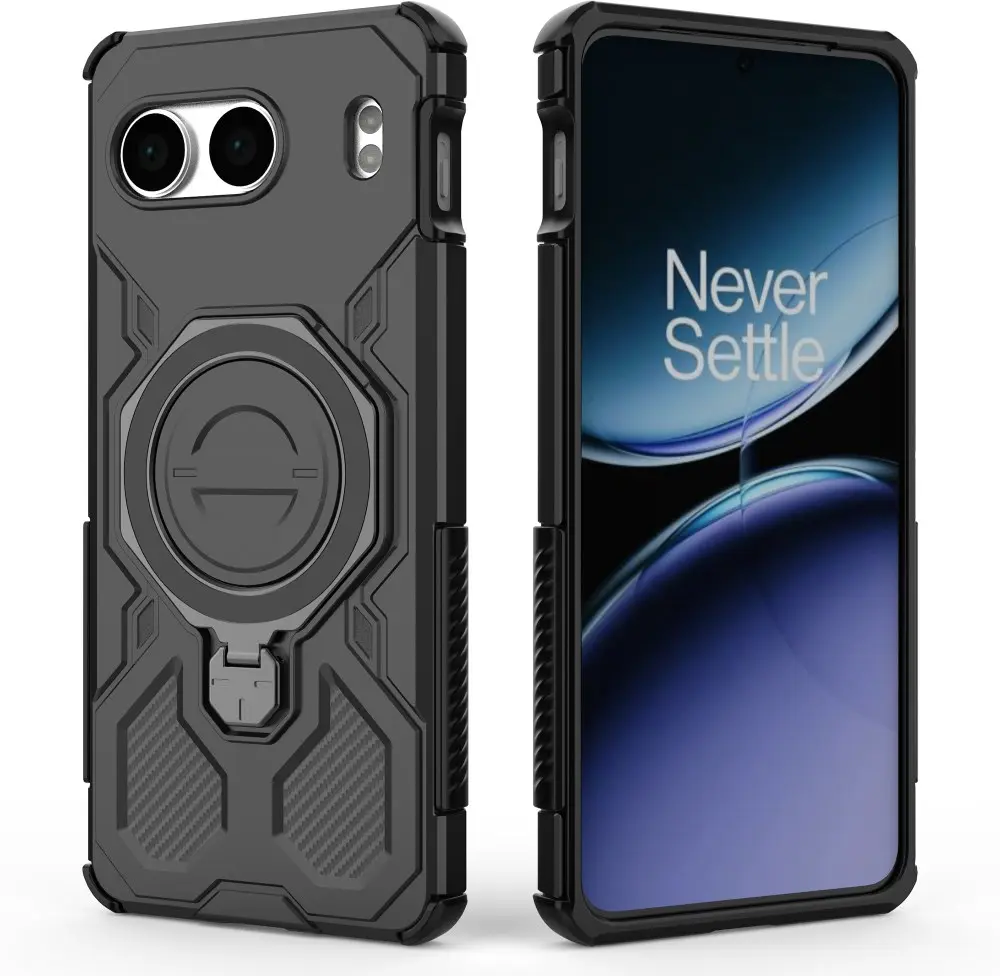 OnePlus Nord 4 Hoesje MagSafe 360° Standaard Zwart afbeelding 9