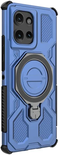 Motorola Edge 50 Hoesje MagSafe 360° Standaard Blauw afbeelding 7