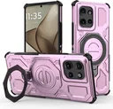 Motorola Edge 50 Hoesje MagSafe 360° Standaard Roze