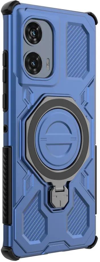 Motorola Edge 50 Fusion Hoesje MagSafe 360° Standaard Blauw afbeelding 7