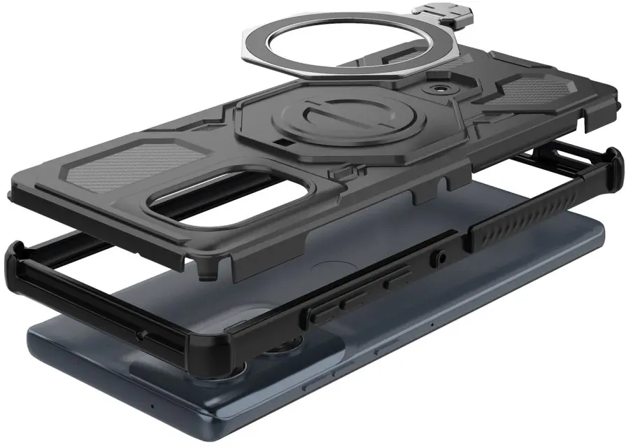 Motorola Edge 50 Fusion Hoesje MagSafe 360° Standaard Zwart afbeelding 4