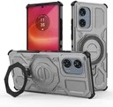 Motorola Edge 50 Fusion Hoesje MagSafe 360° Standaard Grijs